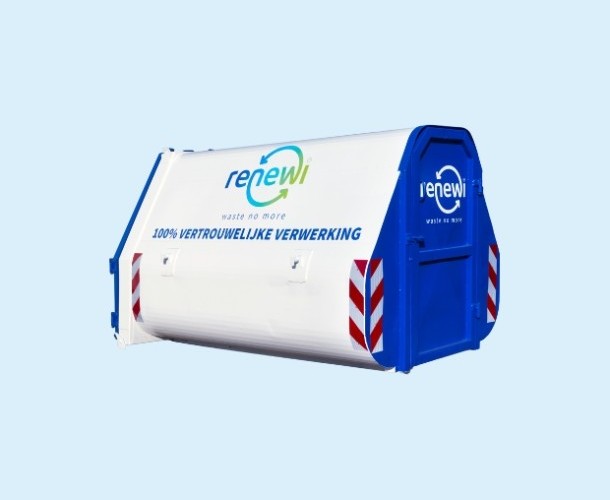 9 m3 gesloten afzetcontainer